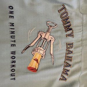 Tommy Bahama Men's LG Embroidered Panel Back Silk Short Sleeved Shirt